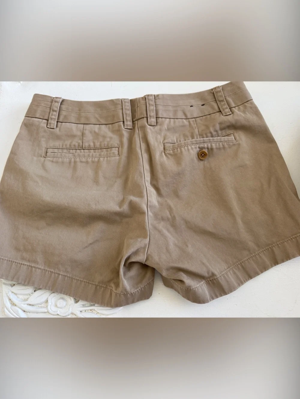 J. Crew Women's Cotton Chino Shorts in Khaki